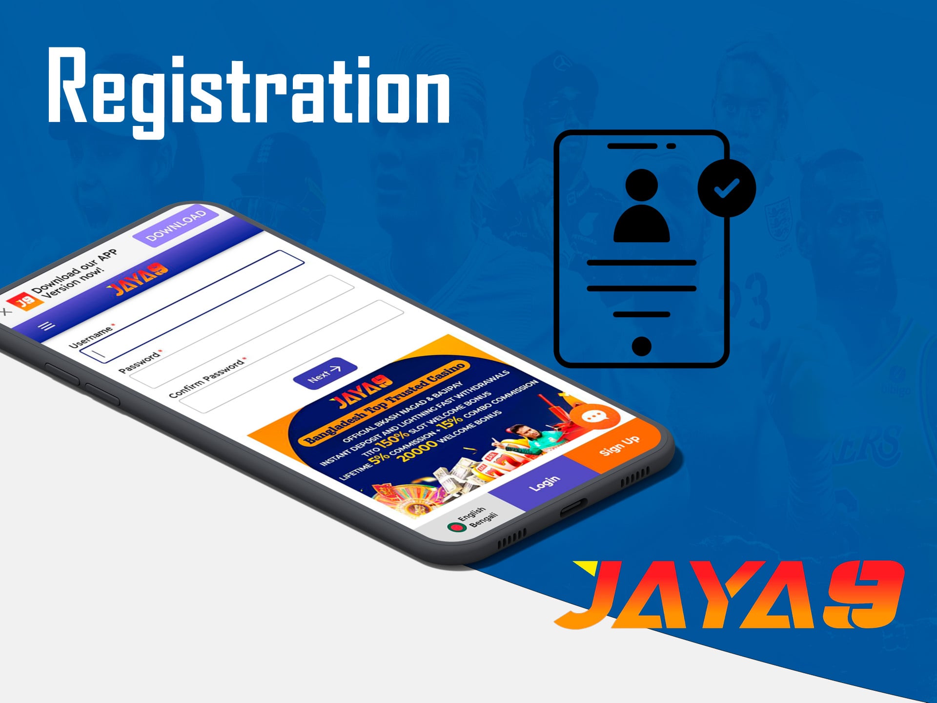 jaya9 apk registration guide