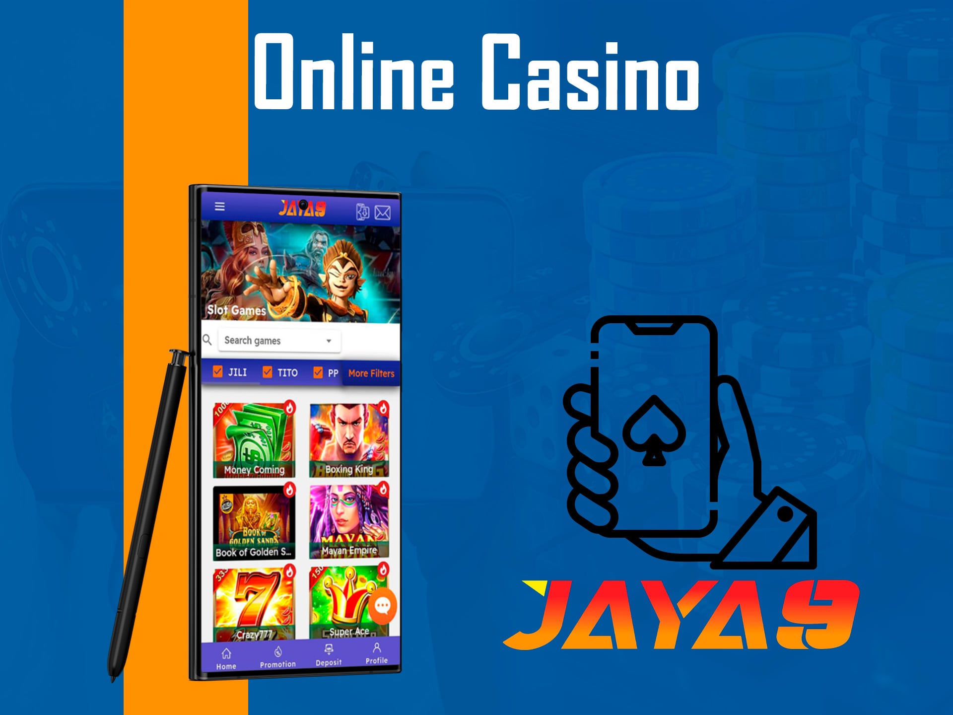 online casino games in jaya9 apps